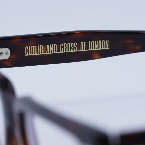 Cutler and Gross CGOP1363 002 Eyeglasses Dark Havana 54mm Rectangle Frame - Picture 9 of 10